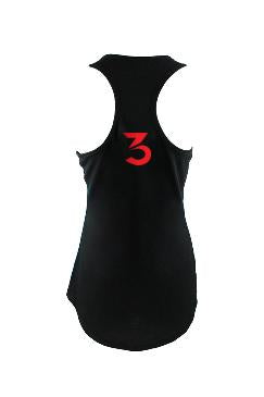 "If You Have A Beat You Have A Promise" Ladies' Color-block Racer-back W/B Tank